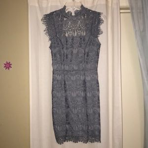 Knee length gray dress